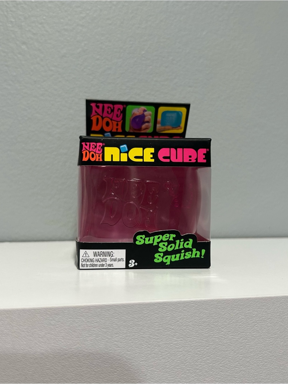 NeeDoh Nice Cube Super Solid Squish - Pink